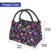 thumbnail image 2 of Balery Skull rainbow color mushroom Bolsa de Aislamiento Portátil – Bolsa de Almuerzo con Forro de Aluminio Mejorado, Funda Impermeable y Fácil de Limpiar para Picnic y Caja de Almuerzo, 2 of 6
