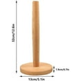 Casewin FreeStanding Wooden Paper Towel Holder with Round Base for