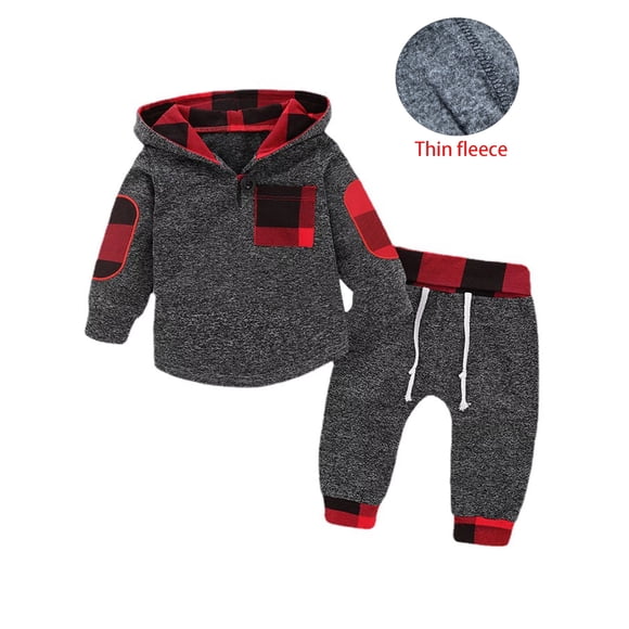 LAPAKIDS Newborn Infant Baby Boy Hoodie Tops Sweatshirt Pants Clothes Outfits Set 3-6 Months