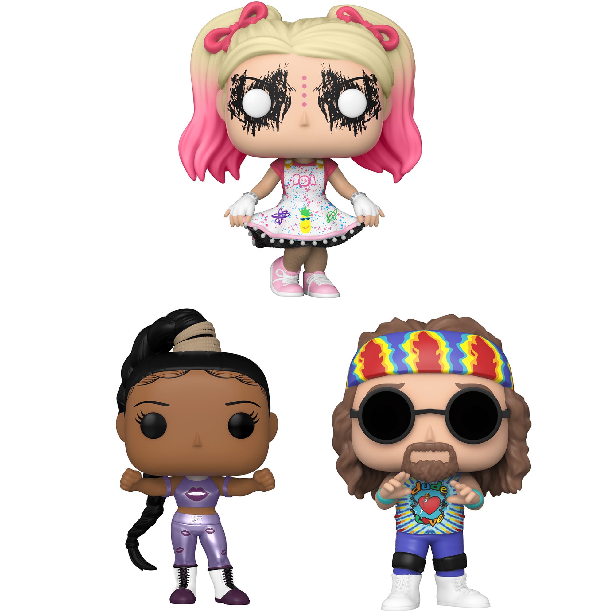 Funko POP! WWE Collectors Set 3 Figure Set Bianca Bel Air, Dude Love, Alexa Bliss (Possible