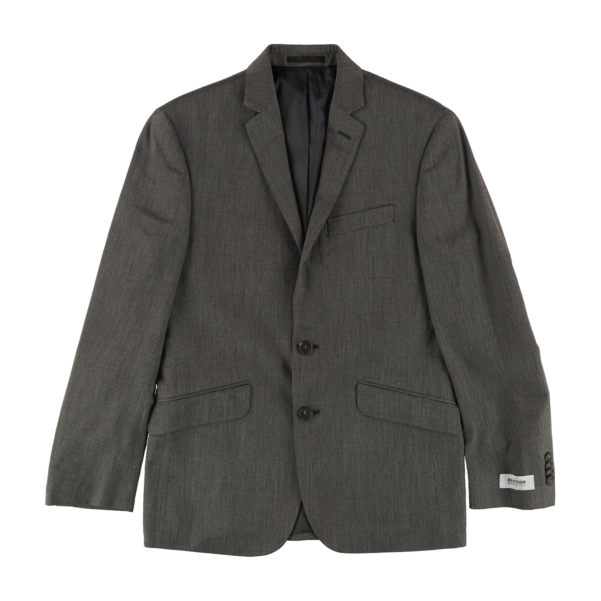 Kenneth Cole Mens Tic Two Button Blazer Jacket, Brown, 36 Short