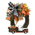 thumbnail image 2 of RKZDSR Thanksgiving Wreath, Fall Door Decoration, Halloween Front Door Decor 30x30cm (12x12 inch) - Durable Floral Wreath for Home, Parties, and Events, 2 of 9
