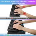 thumbnail image 3 of Soporte para teclado con reposamuñecas ergonómico CFHYZAZNCL negro, 3 of 7