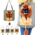 thumbnail image 6 of Pet Canvas Shoulder Carrying Bag, Cute Lion-Shaped Pet Canvas Shoulder Bag Cat Carrier, Portable Cats Small Pet Canvas Tote Chest Bag, Pet Carrier for Small Dogs and Cats Pet Supplies, 6 of 9