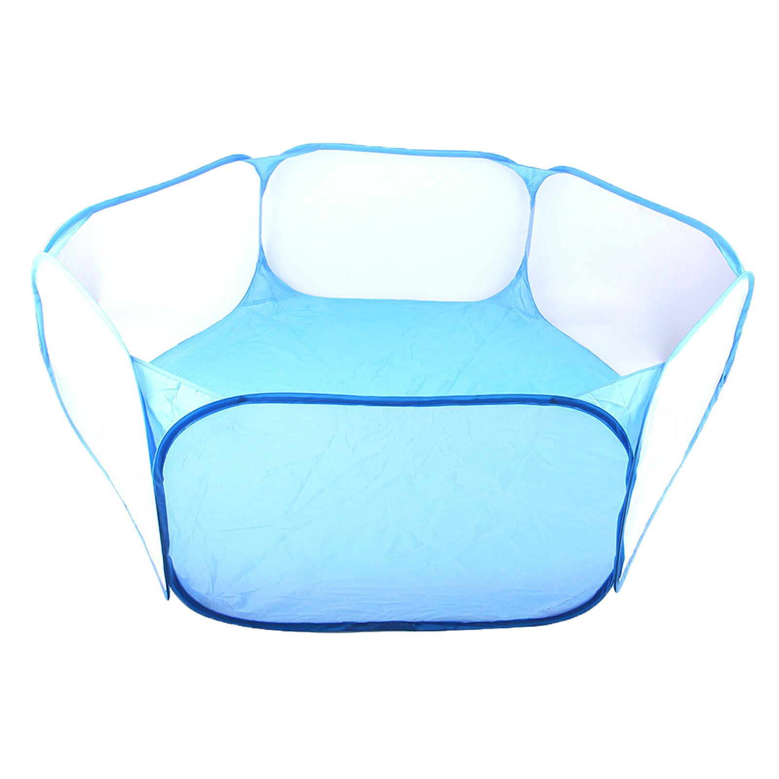 Folding Pet Rat Toys Cage Rabbit Hideout Breathable for Ferret Exercise , Blue
