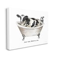 thumbnail image 3 of Stupell Industries Moo-ve Over Bath Time Cow Farmhouse Bathroom Sign Graphic Art Gallery Wrapped Canvas Print Wall Art, Design by Cindy Jacobs, 3 of 7