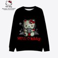 thumbnail image 1 of Sudadera de Hello Kitty para mujer, ropa de calle con estampado de Anime, Jersey informal de cuello redondo a la moda, novedad de 2023, 1 of 4