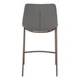 thumbnail image 4 of Magnus Counter Stool Slate Gray & Walnut Counter Stool, Modern Style, Plush and durable faux leather fabric, Plywood, Indoor Bar, 4 of 5
