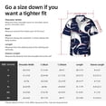 thumbnail image 5 of Pofeuu Angry Shark Print Hawaiian Shirt for Men Sleeves Casual Button Down Summer Beach Dress Shirts T-Shirts,Large, 5 of 7