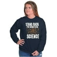 thumbnail image 4 of Im Going Do Science Funny Nerdy Geeky Unisex Plus Fleece Graphic Sweatshirt Brisco Brands 2X, 4 of 5