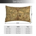 thumbnail image 2 of Kdxio Cotton Pillow Cases 14"X20" Pillowcases,Soft And Breathable Bedroom Pillow Cases-World Map1, 2 of 8