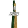 thumbnail image 3 of Hunter Green/Antique Gold Graduation Tassel with Silver Date Drop, 3 of 4