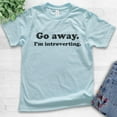thumbnail image 2 of Kids Go Away I'm Introverting T-shirt, Youth Kids Boy Girl T-Shirt, Awkward Shirt, Introvert Shirt, Light Blue, Large, 2 of 4
