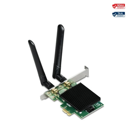 UPC: 0710931131093 | TRENDnet TEW-907ECH IEEE 802.11ax Bluetooth 5.2 Dual Band Wi-Fi/Bluetooth Combo Adapter for Desktop Computer TAA Compliant