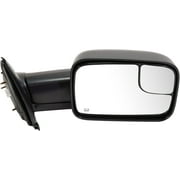 Kool Vue Towing Mirror Compatible With 2002-2009 Dodge Ram 3500 2500 Right Passenger Side Heated w/ Blind Spot Corner Glass Textured Black