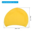 thumbnail image 2 of Uxcell Silicone Swim Caps Unisex Swimming Caps Bubble Textured Adult Swim Hats Yellow, 2 of 6