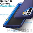 thumbnail image 5 of For Samsung Galaxy S26 Ultra Case, 3-in-1 Rugged Shockproof Protective Cover with Hard Shell and Soft Rubber Bumper, Drop Protection Armor, Blue, 5 of 6