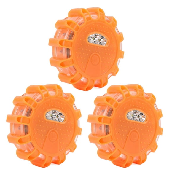LED Road Flare Emergency Light, Type C Rechargeable 9 Modes Stable Performance Roadside Safety Warning Flashing Flare Light for Car