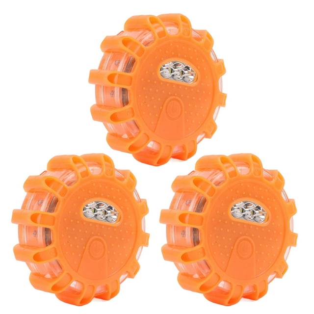 LED Road Flare Emergency Light, Type C Rechargeable 9 Modes Stable Performance Roadside Safety Warning Flashing Flare Light for Car