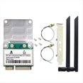 thumbnail image 1 of Tarjeta de Red WiFi 6 RTL8852BE con Antenas de 8 DBi y Adaptador BT 5.2 Mini PCI-e de Doble Banda 2,4 G/5 GHz AX1800 para 10 y 11. A, 1 of 5