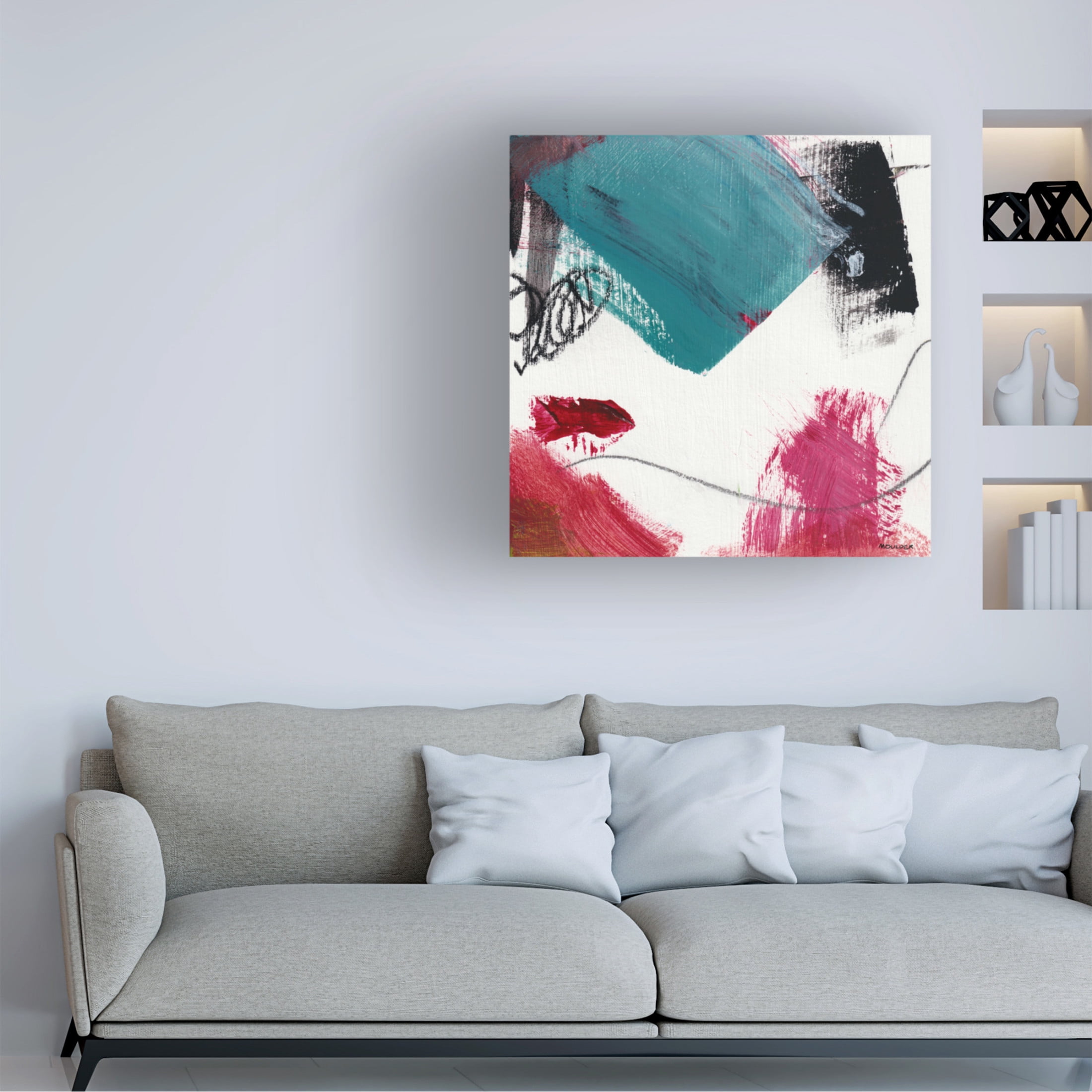 Canvas Wall Art - Kim Moulder 'Exonerate' Wall Art for Living Room, Bedroom, or Office Décor by Trademark Fine Art - 35 x 35 Inches