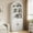 Antique White02, variant on 71" Tall Arched Bookshelf,Bookcase with Storage,Mid-Century Modern 3-Tier Bookshelf with Door, for Living Room,Kitchen,Home Office