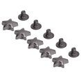 thumbnail image 1 of 50 Sets Leather Five Pointed Star Rivet, Strong Grip Quick and Easy Installation Pentagram Shape Leather Rivets for Shoes Bags Clothing10mm Gold, 1 of 7