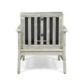thumbnail image 4 of Giancarlo Acacia Wood Outdoor Club Chair, Light Gray, Dark Gray, 4 of 6