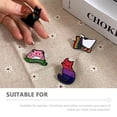 thumbnail image 2 of MasteelfCA 4pcs Brooch Pin Cartoon Animal Brooches Clothes Lapel Pin Decorative Hat Pin, 2 of 6