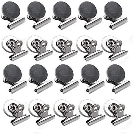 

Heavy Duty Magnet Clips 20 Pack 31mm Strong Fridge Magnet Clips for Photo Displays Whiteboard Organizing Kitchen Office School Use