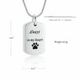 thumbnail image 2 of Cremation Jewelry Urn Necklace for Ashes for Pet, Paw Print Memorial Ash Jewelry, Keepsake Pendant for Pet's Cat Dog's Ashes with Filling Kit, 2 of 7