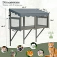 thumbnail image 2 of Cat Catio, Window Box Enclosure for Indoor Cats, Wooden Window Perch House, Expandable for Multi Cats, Secure Comfortable Outdoor Haven, 2 of 9