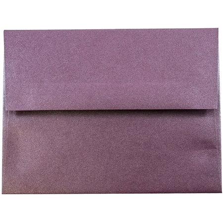 UPC: 0707152635882 | JAM Paper & Envelope A2 Envelopes  4 3/8 x 5 3/4  Ruby Purple Metallic  50/Pack