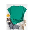 thumbnail image 2 of Playera Blusa Con Estampado de Capibara Comiendo Palomitas Playera De Capybara Divertida Color Verde Talla Chica Marca Emil SaEs, 2 of 4