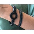 thumbnail image 3 of Impressive Weddings Anniversary Iron Gift, Men's & Women Cuff Bracelet, Hand Forged Twisted Iron Cuff Bracelet, 3 of 6