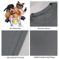 thumbnail image 4 of Coolnut Womens T Shirts Fashion Tops, Motorbike Couple At Speed Women's Basic Short Sleeve Tees, Grey Lightweight Casual Summer Clothes, 2XL, 4 of 6