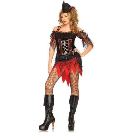Ms. Davy Jones Caribbean Pirate Wench Fancy Dress Up Halloween Adult