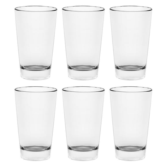 Barski - European - High Quality Glass - Hiball - Artistically Designed - 9oz. - Set of 6 - Made in Europe