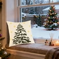 thumbnail image 4 of xihome Funda de cojn decorativa de terciopelo con bordado de rbol de Navidad, 45x45 cm, suave, para sof, cama, sala de estar, decoracin navideña, 4 of 6