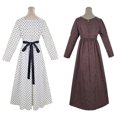 thumbnail image 5 of Disfraz de Orgullo y prejuicio de Jane Austen, vestido marrón, vestido victoriano de estilo regencia, vestido retro de cintura alta para fiesta de té, vestido de baile, 5 of 5