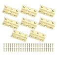 thumbnail image 1 of Uxcell 8-Pack Pequeñas Bisagras de Puerta, 2.5in (63mm) Bisagras Mini de Latón Plegables con Tornillo para Caja de Joyas, 1 of 1
