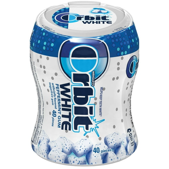 Orbit White Peppermint Soft Chew Gum, 40 count per pack -- 24 per case.