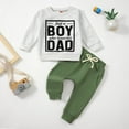 thumbnail image 5 of Baby Toddler Kids Boy Clothing Set Spring Fall Letter Print Long Sleeve Elastic Waist 1T 2T 3T Everyday Outfit 2PCS, 5 of 9