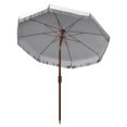 thumbnail image 4 of SAFAVIEH Estonia 6.5' Fringe Beach Patio Umbrella, White, 4 of 6
