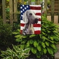 thumbnail image 2 of Weimaraner American Flag Garden Flag, 2 of 3
