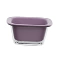 thumbnail image 4 of Cesta para lavar frutas, bandeja para servir, colador de cocina, colador, recipiente de drenaje para limpieza Violeta, 4 of 9