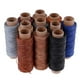 thumbnail image 3 of 1 Pc 50m/Roll 150D 1mm Leather Waxed Thread Cord DIY Flat Craft Tool Hand Stitching Sewing Line, 3 of 5