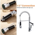 thumbnail image 4 of Brass Retractable Kitchen Sink Faucet Sprayer, Chrome Finish, G1/2" Connector, Ideal for Faucet Replacement, 4 of 5