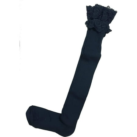 

Lace Boot Sock (Navy)