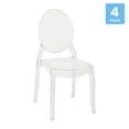 thumbnail image 3 of Flash Furniture Revna Series Ghost Chair, Set of 4, Clear Plastic, 3 of 15